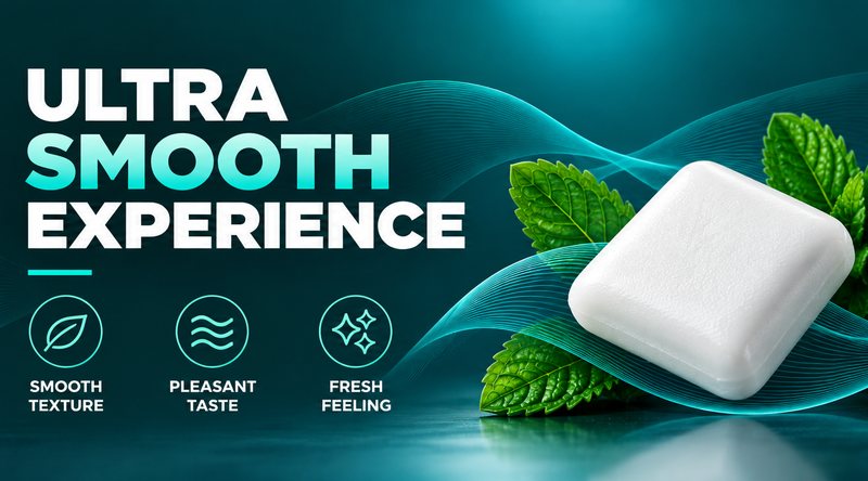 Ultra smooth experience: smooth texture, pleasant taste, fresh feeling